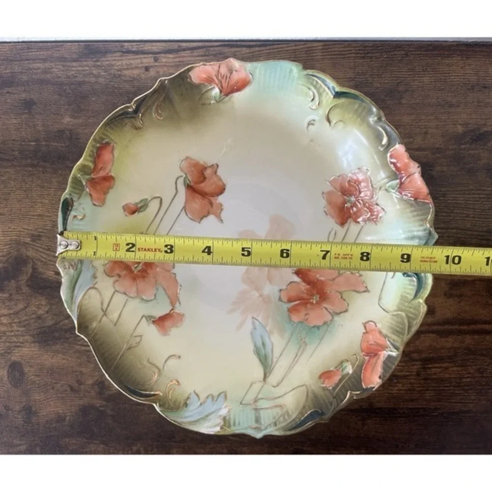 Antique Victorian Saxe Altenburg‎ Germany Decorative Serving Bowl Hand Painted